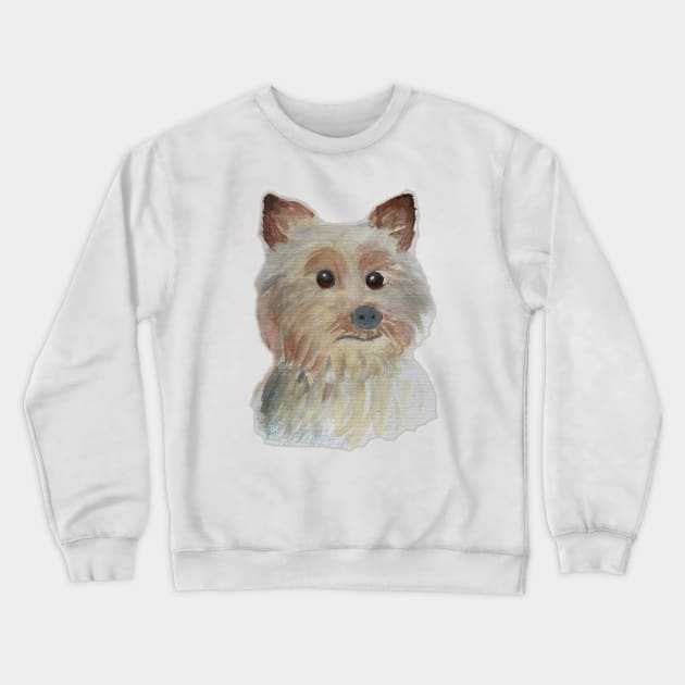 Dogs are grater than people Watercolor cute dachshund puppy Crewneck Sweatshirt by WatercolorFun